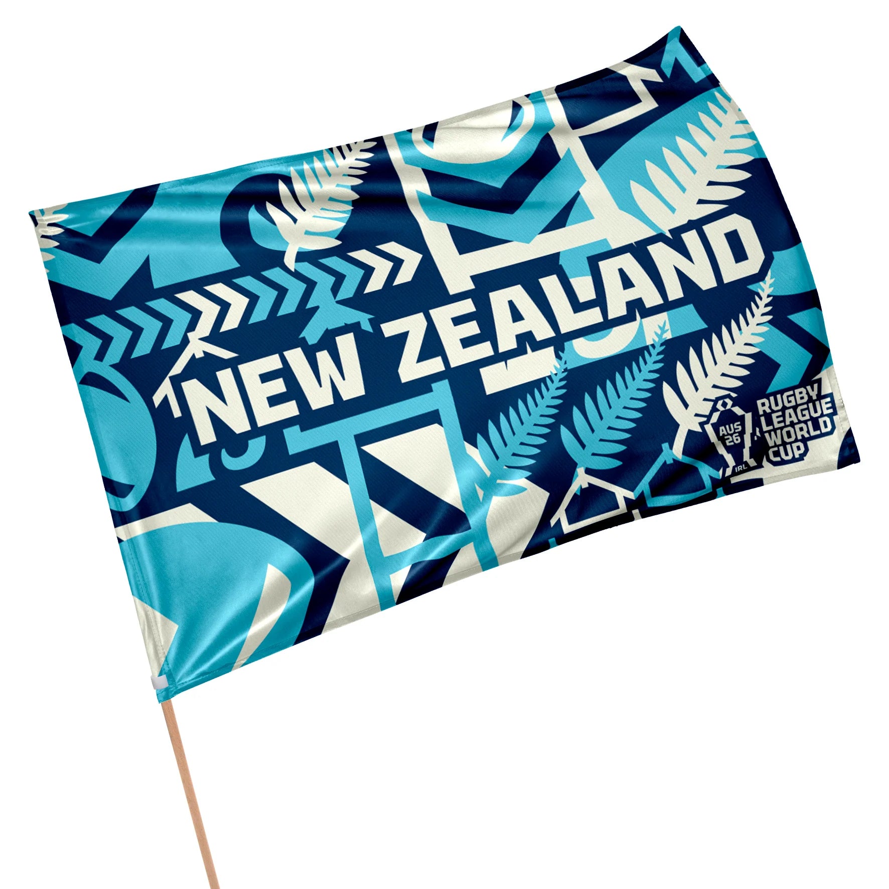 2026 RLWC New Zealand Gameday Flag