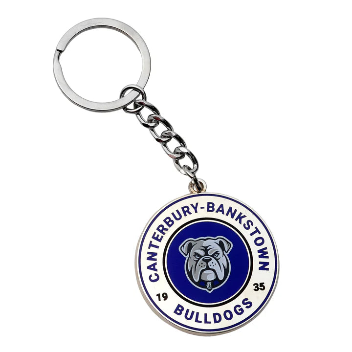 Bulldogs Round Keyring