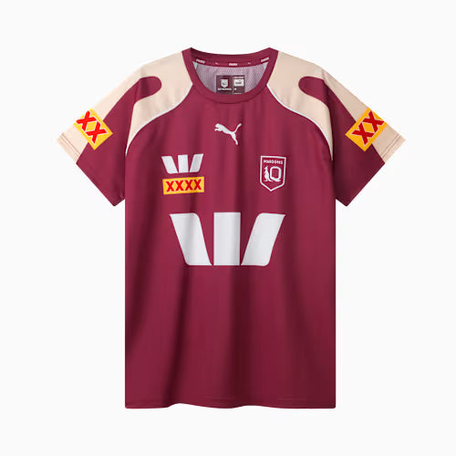 2026 QLD Maroons Training Tee (Maroon)