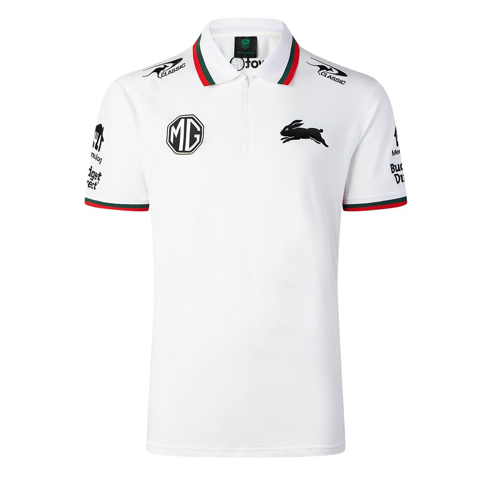 2026 South Sydney Rabbitohs Media Polo (White)