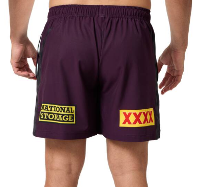 2025 Brisbane Broncos Training Shorts - Maroon