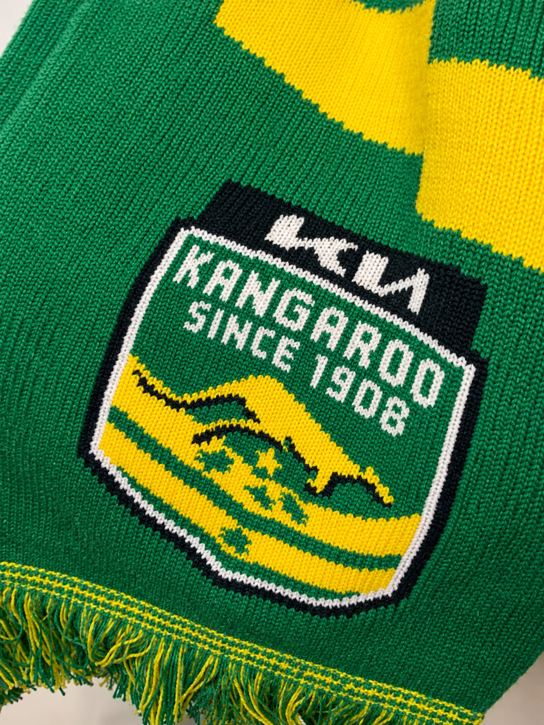 RLWC Australia Kangaroos Knitted Scarf