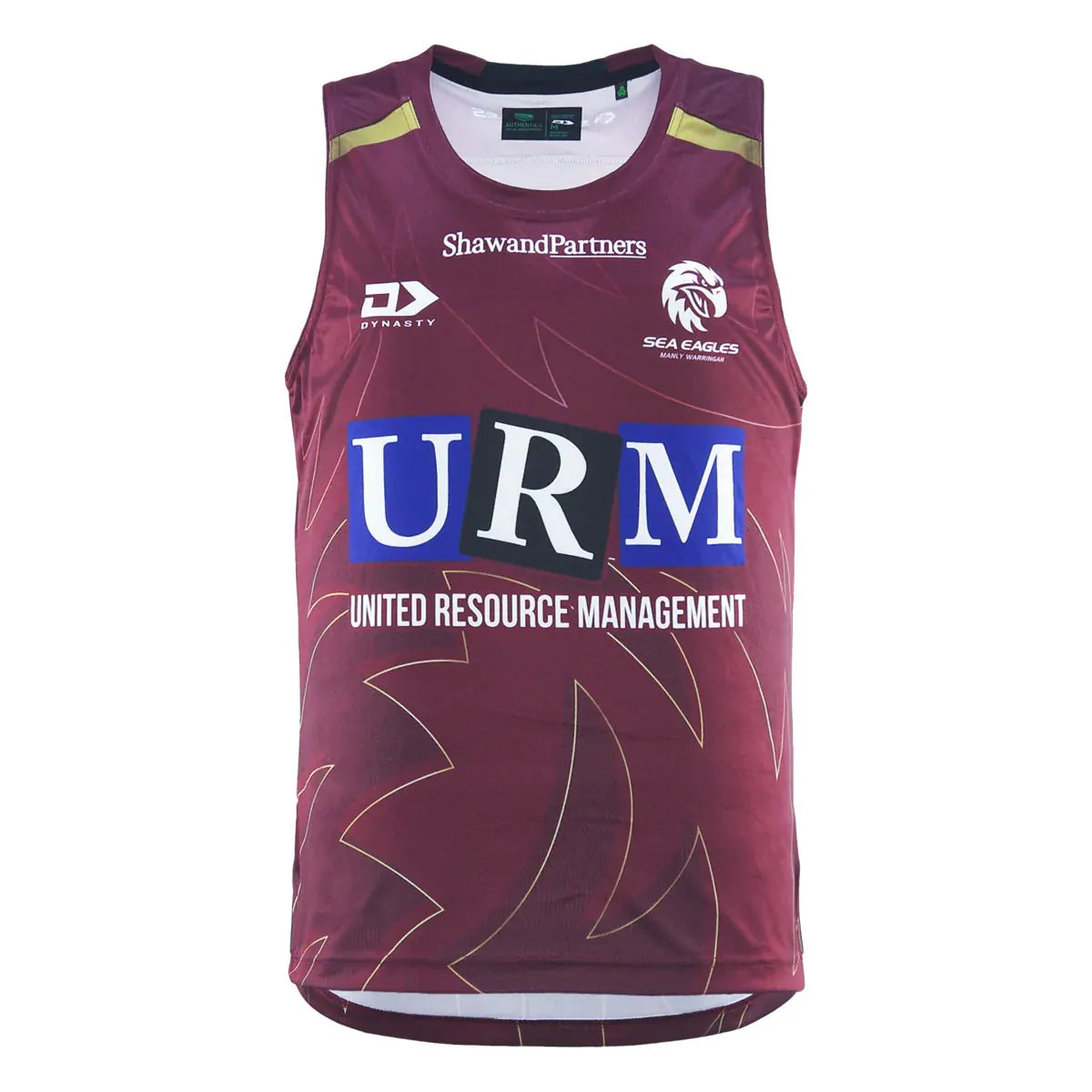 2025 Manly-Warringah Sea Eagles Training Singlet (Maroon)