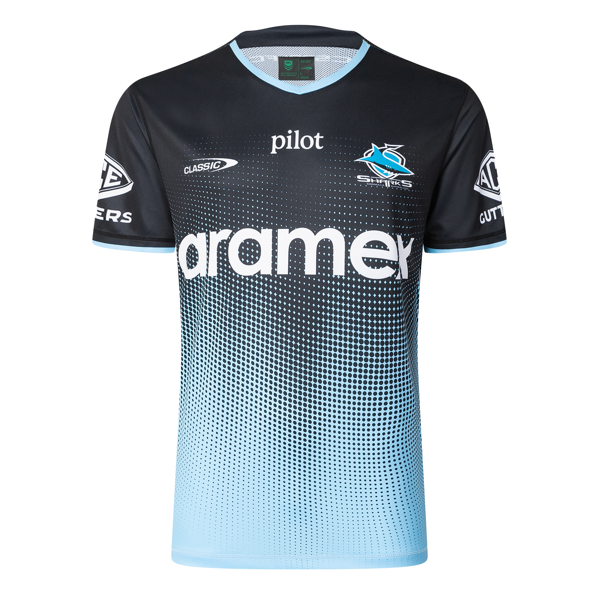 2025 Cronulla Sharks Pro Training Tee (Black)