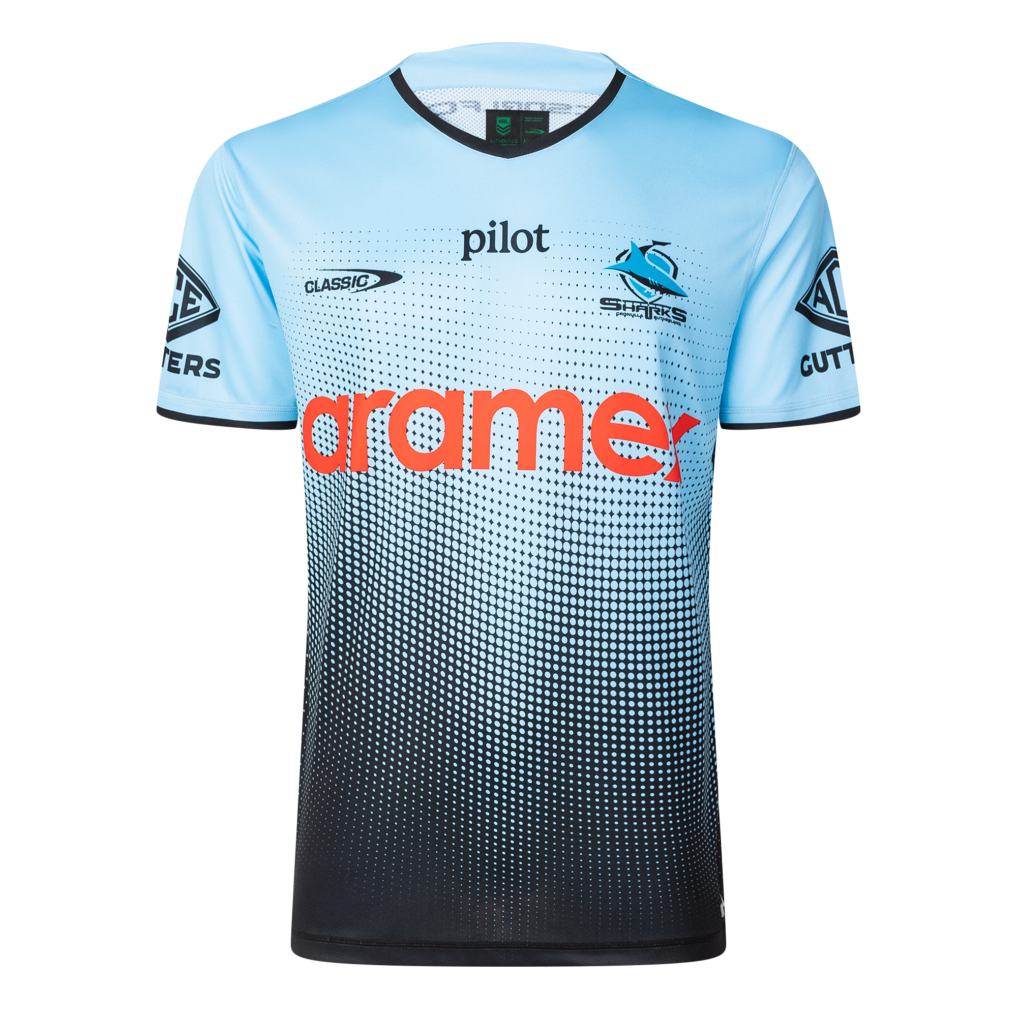 2025 Cronulla Sharks Pro Training Tee (Sky)