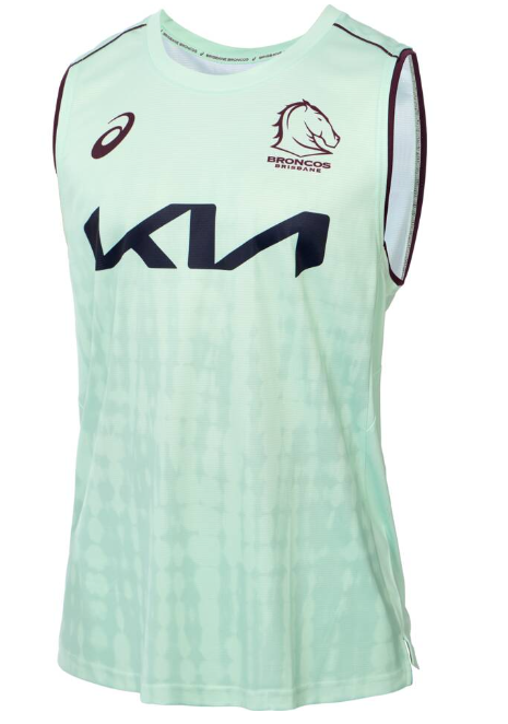 2025 Brisbane Broncos Training Singlet - Mint