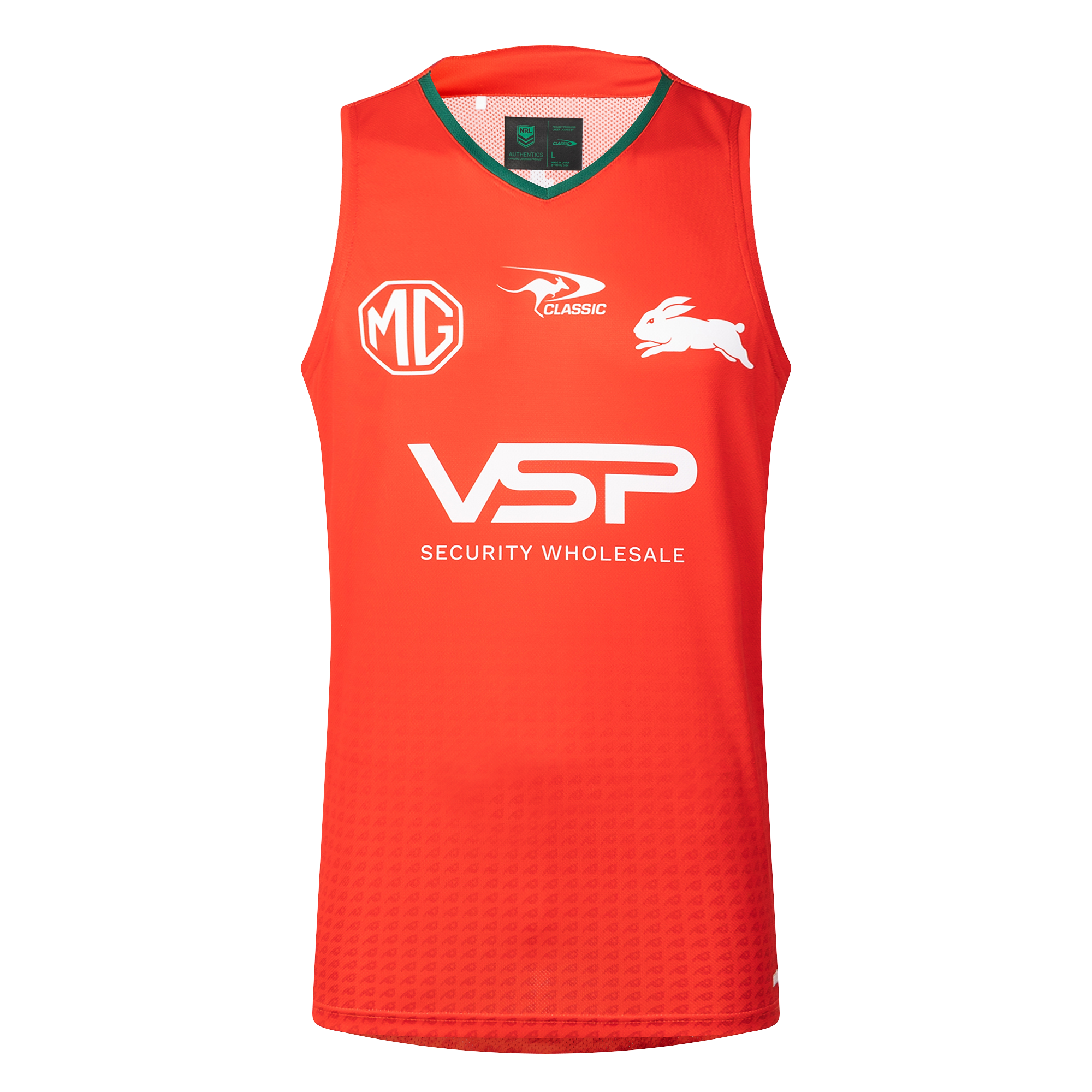 2025 South Sydney Rabbitohs Pro Training Singlet (Red)