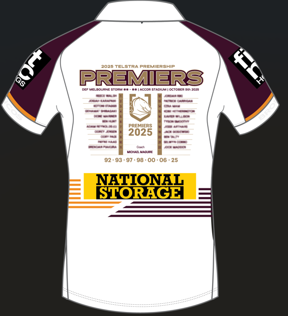 PRE ORDER - 2025 Brisbane Broncos Premiers Jersey - Kids