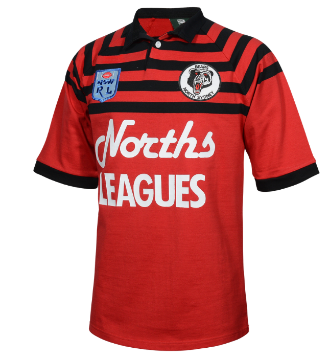 1991 North Sydney Bears Retro Jersey