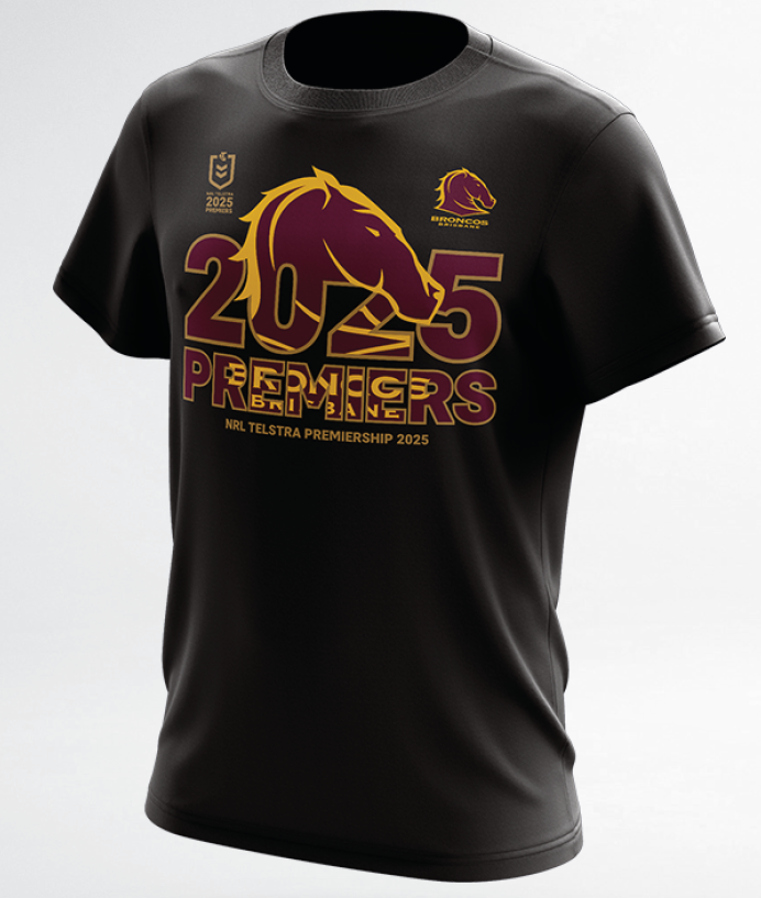 2025 Brisbane Broncos Premiers Tee (TID)
