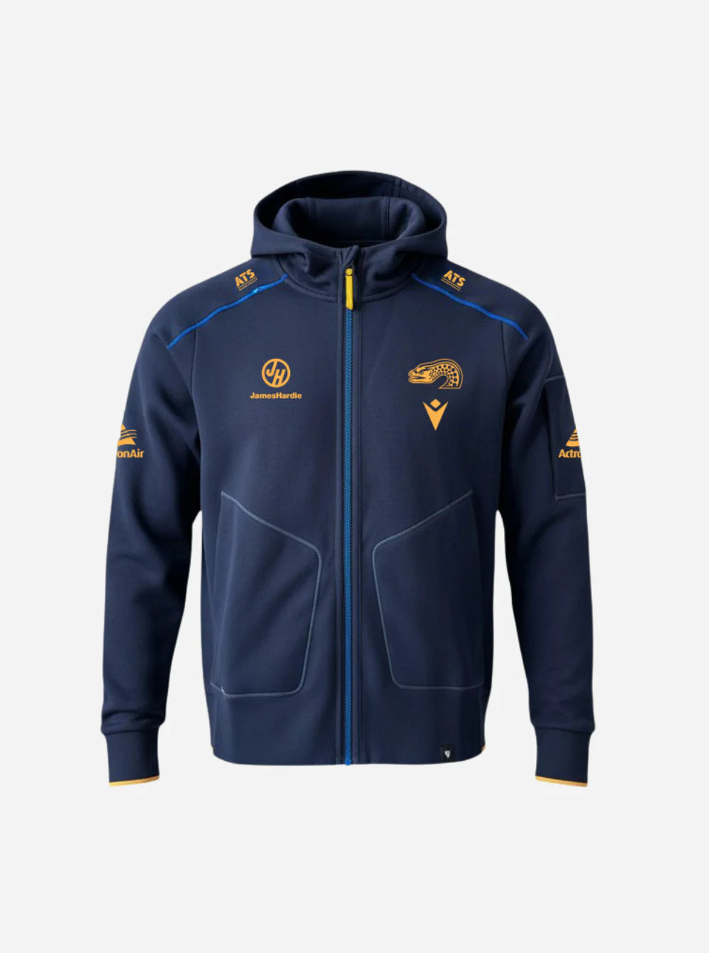 2026 Parramatta Eels Travel Zip Hoodie - Mens (Navy)