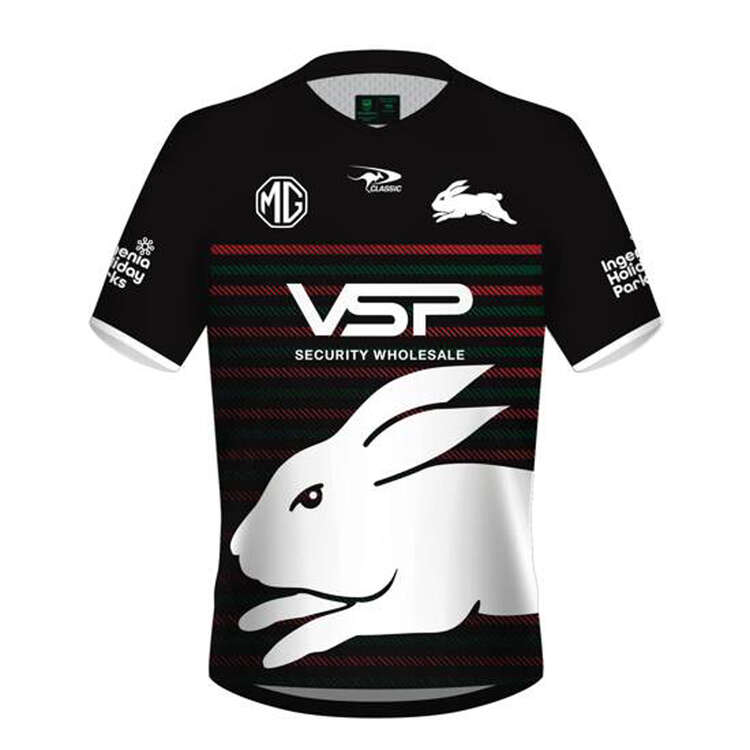 2024 South Sydney Rabbitohs Youth Warm Up Tee BLK