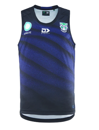 2025 New Zealand Warriors Training Singlet (Black)