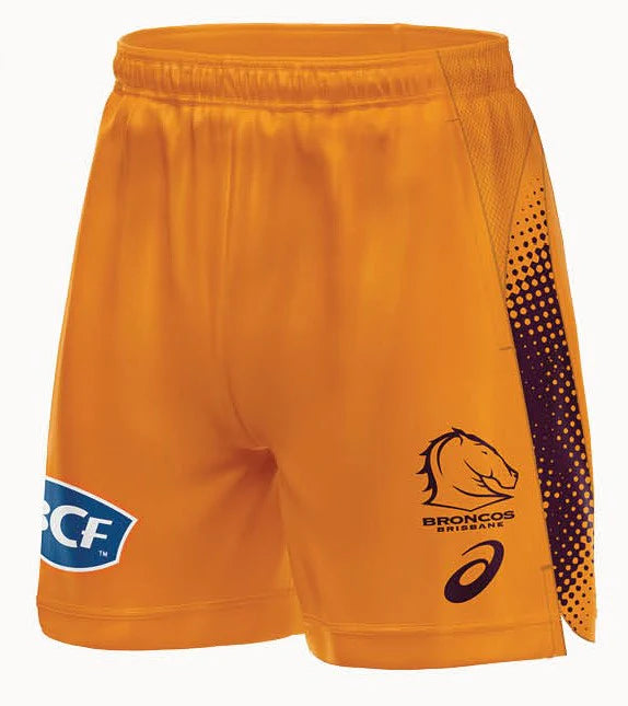 2026 Brisbane Broncos Training Shorts (Gold) - Kids