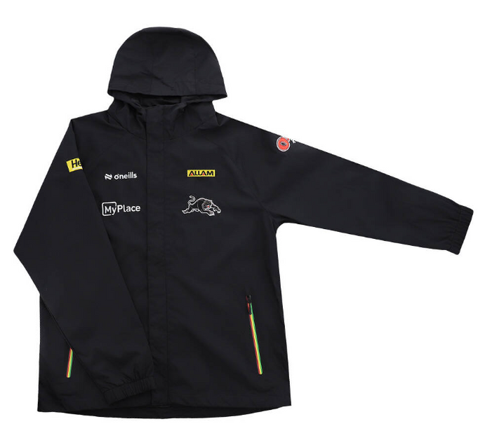2025 Penrith Panthers Hooded Woven Lightweight Jacket - Kid…