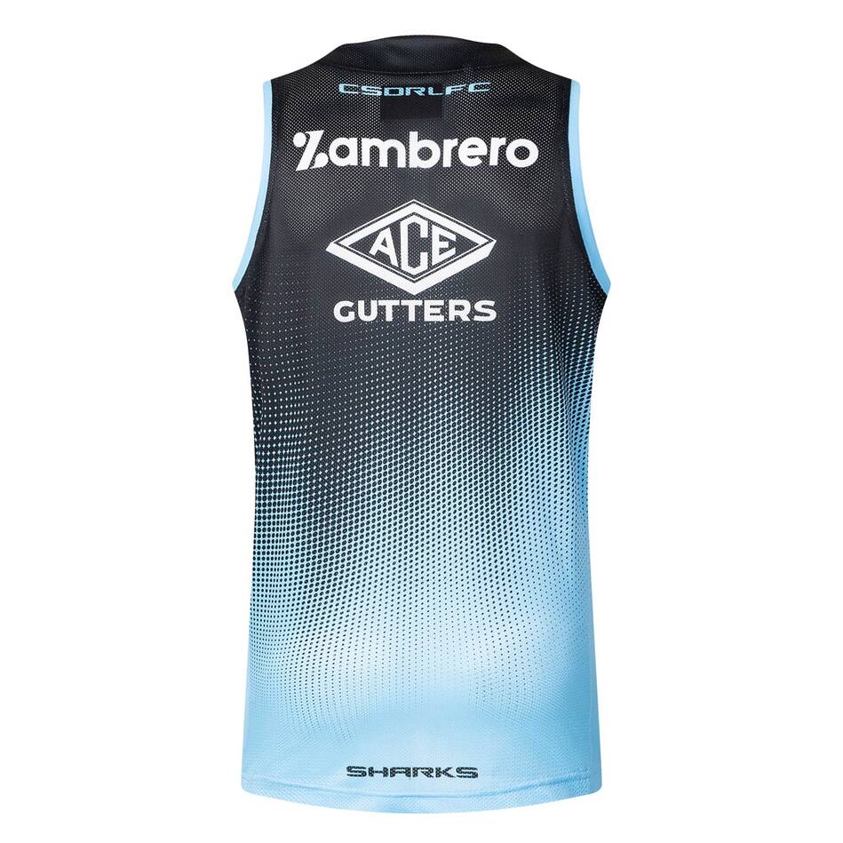 2025 Cronulla Sutherland Sharks Training Singlet (Black)