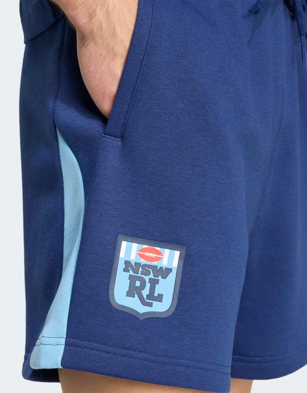 2026 NSW Blues ColorBlock Short (Dark Blue)
