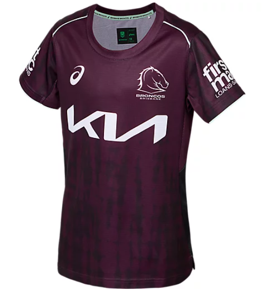 2025 Brisbane Broncos Training Tee (Maroon) - Kids