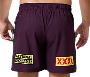 2025 Brisbane Broncos Training Shorts (Maroon) - Kids