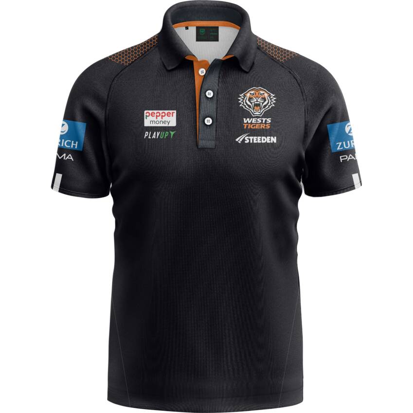 2025 Wests Tigers Media Polo