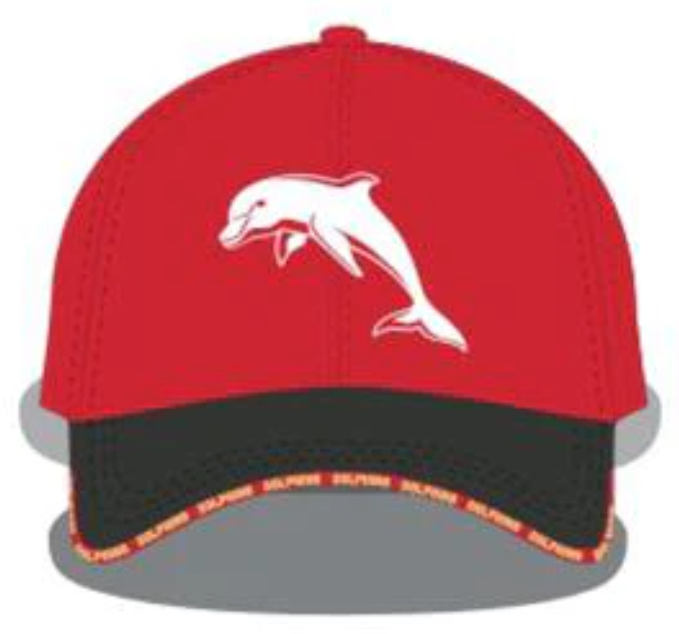 2024 Dolphins Media Cap - (Red)