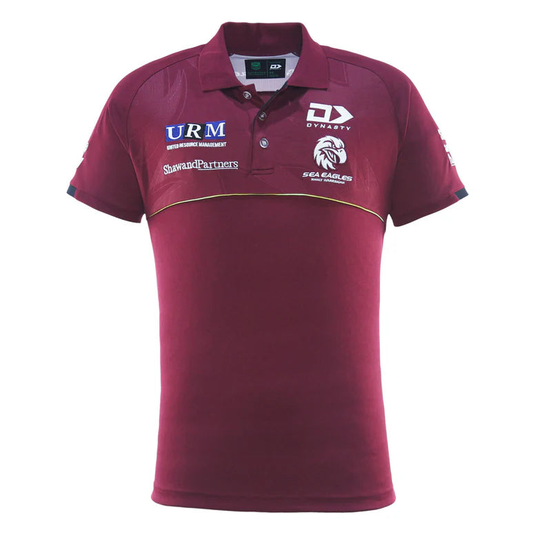 2025 Manly Warringah Sea Eagles Media Polo (Maroon)