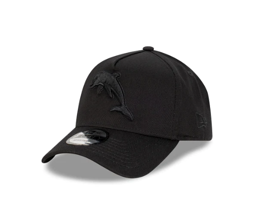 New Era Dolphins 9FORTY Snapback Cap (Black/Black)