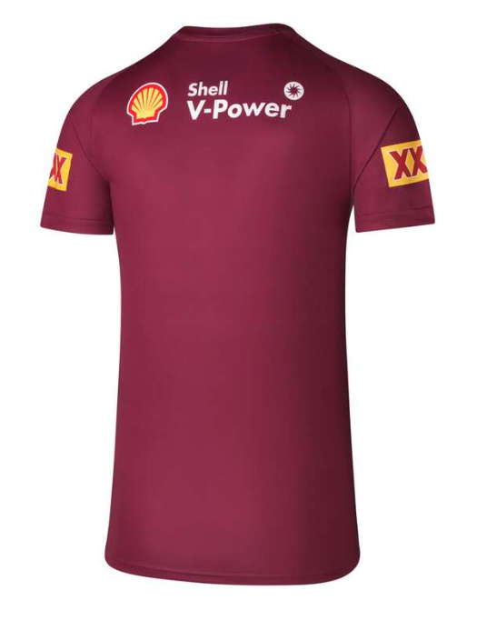 2025 QLD Maroons State of Origin Training Tee - Maroon