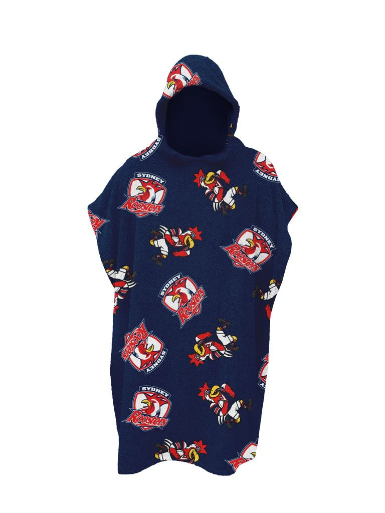 Roosters hooded towel