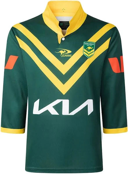 【レア】Australia rugby kangaroosラガーシャツ 2026 Australian Kangaroos Captains Runs Jersey - Men's | Pe…
