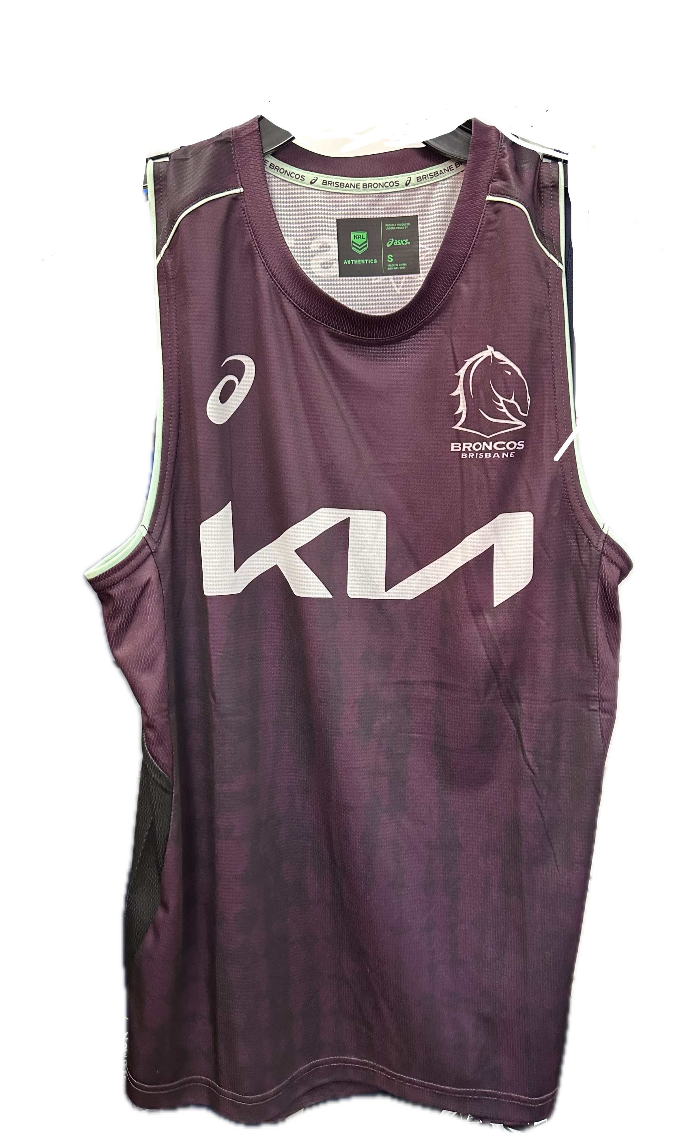 2025 Brisbane Broncos Training Singlet - Maroon