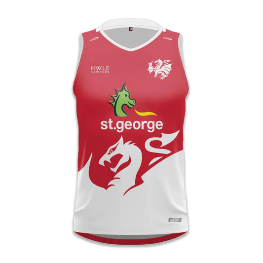 2024 St. George Illawarra Dragons Training Singlet (Red)