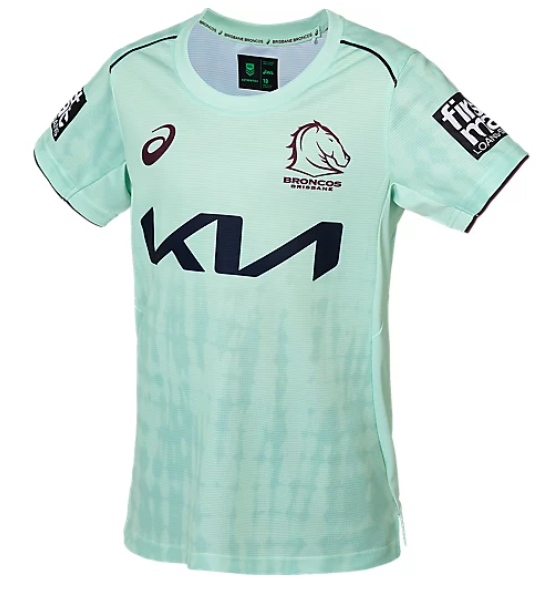 2025 Brisbane Broncos Training Tee (Mint) - Kids