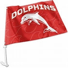 Dolphins Car Flag