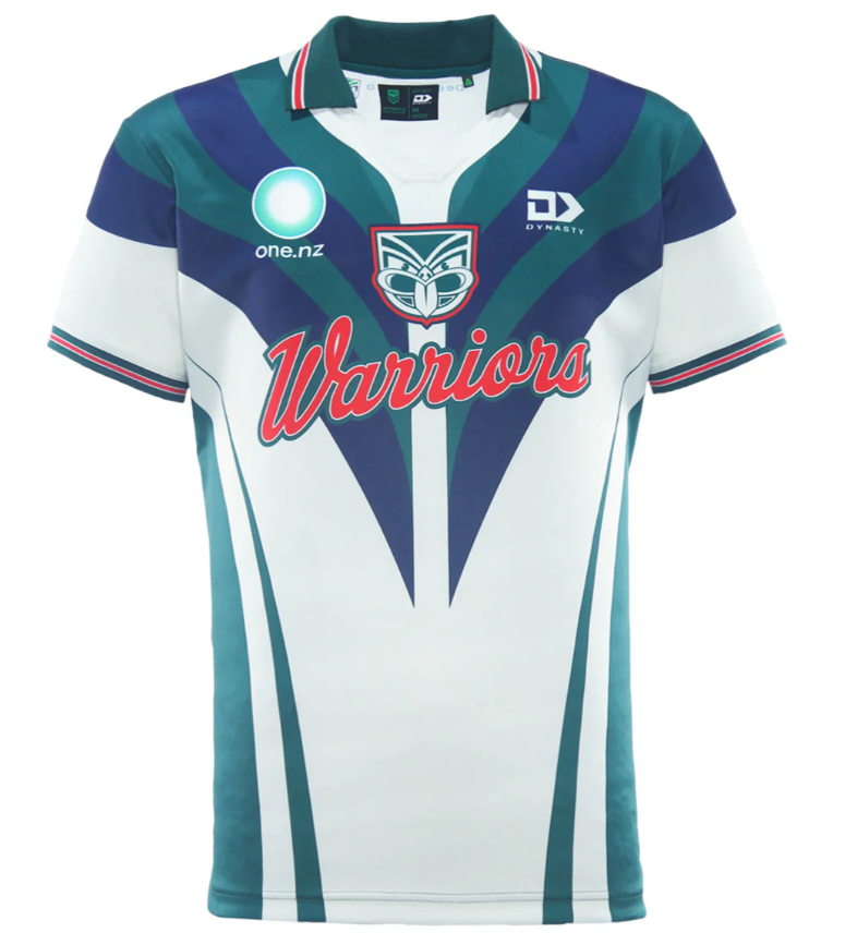 2025 New Zealand Warriors Warm Up Tee (Cream)