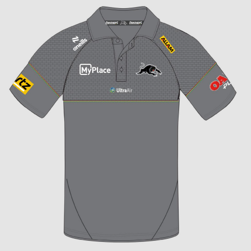 2025 Penrith Panthers Media Polo (Grey)