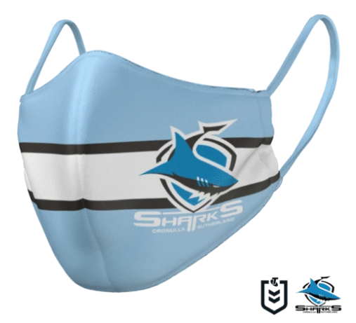 Sharks Face Mask - Reversible