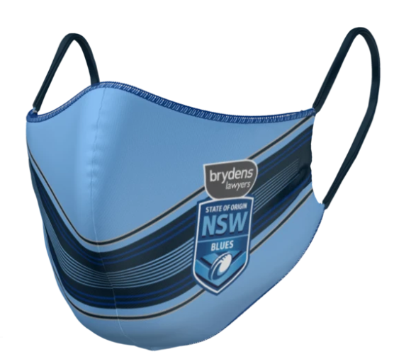 NSW Blues Face Mask - Reversible