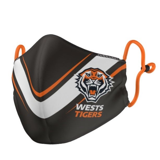 Wests Tigers Face Mask - Reversible