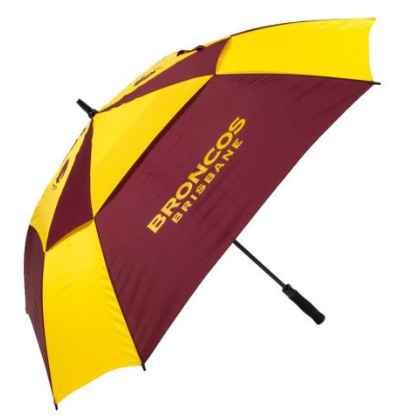 Brisbane Broncos 64" Windbuster Double Canopy Umbrella