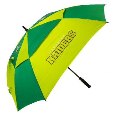 Canberra Raiders 64" Windbuster Double Canopy Umbrella