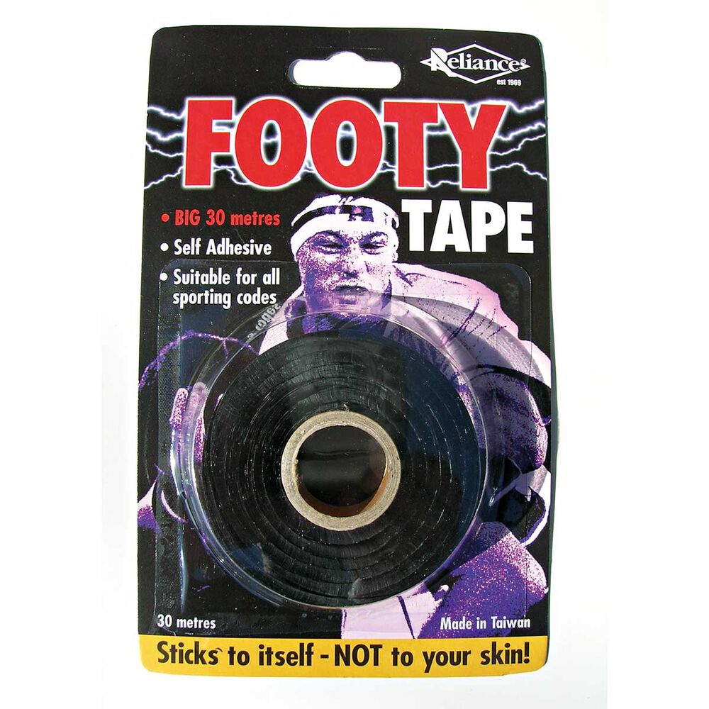 Footy Tape Black 30m