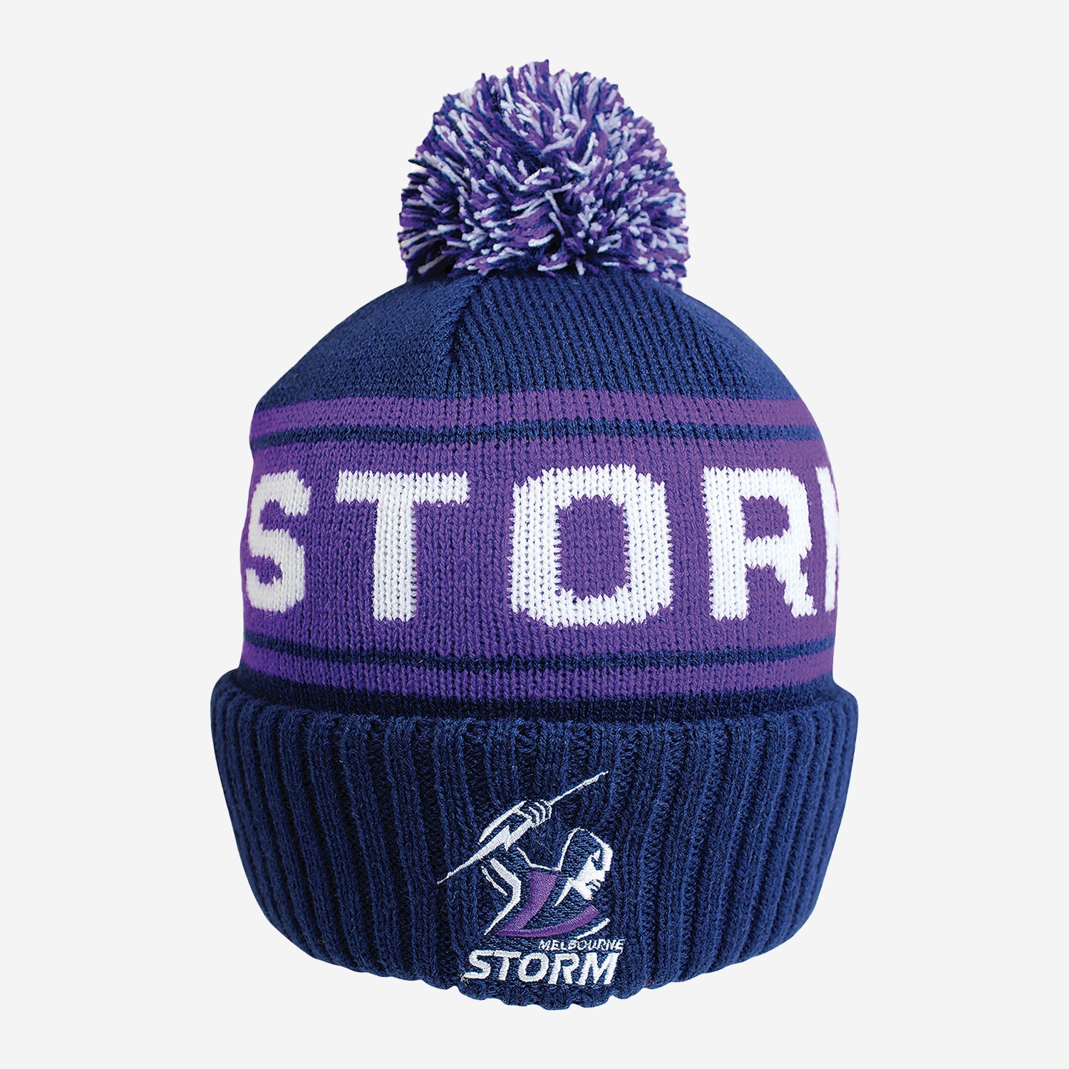 Melbourne Storm Striker Pom Pom Beanie