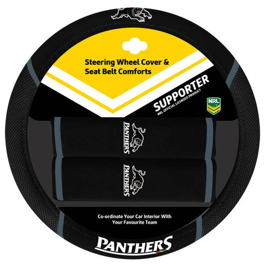 Panthers Steering Wheel Cover