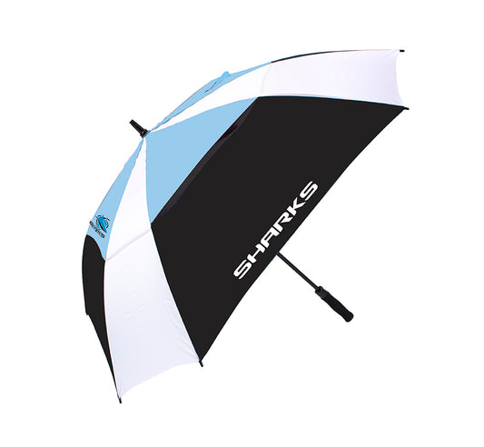 Cronulla Sharks 64" Windbuster Double Canopy Umbrella