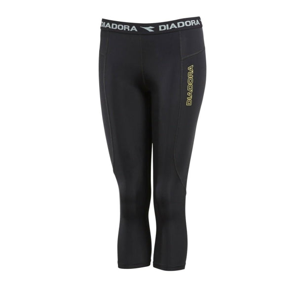 Diadora Womens Compression 3/4 Tight Black