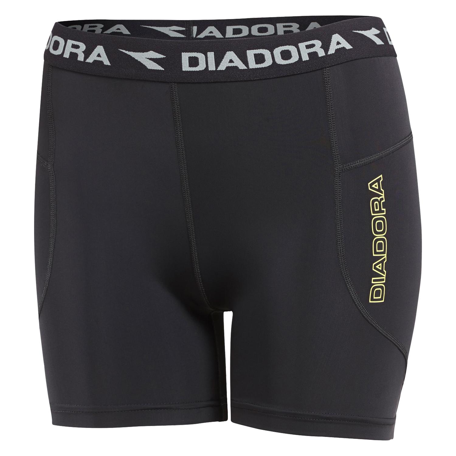 Diadora Womens Compression Short Black