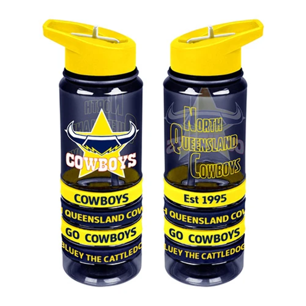 Cowboys Drink Bottle w/ Wrist Bands