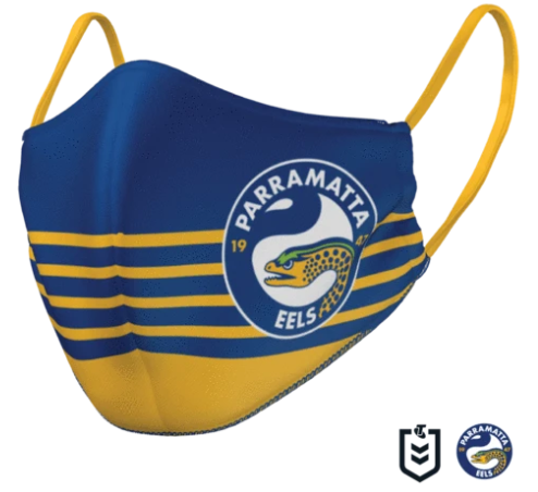 Parramatta Eels Face Mask - Reversible / Official NRL Club Shop