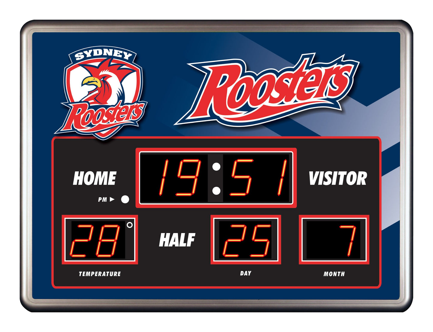 Roosters Scoreboard Clock